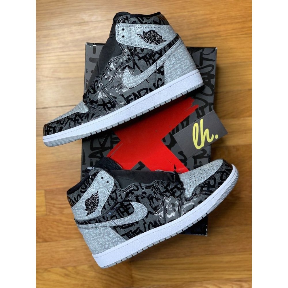 Sz 13 Air Jordan 1 Retro High "Rebellionaire" - Picture 6 of 6